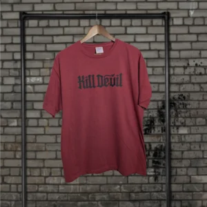 KD Quarter Tee Black Print Wine Red